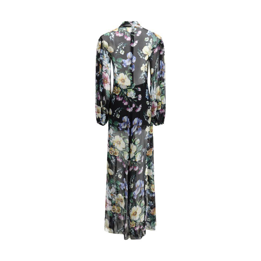 Dolce & Gabbana Long flower chiffon Dress - Arichezz.store