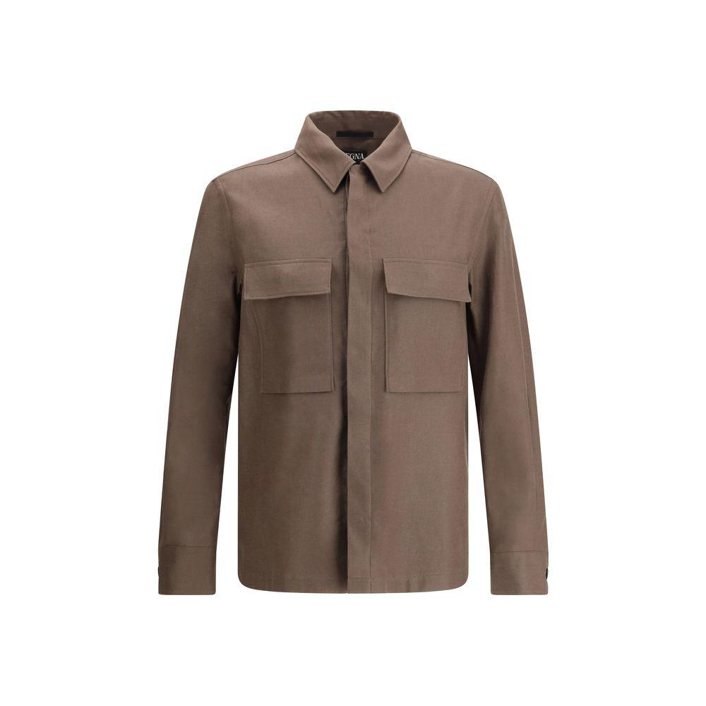 ZEGNA Linen Shirt Jacket - Arichezz.store