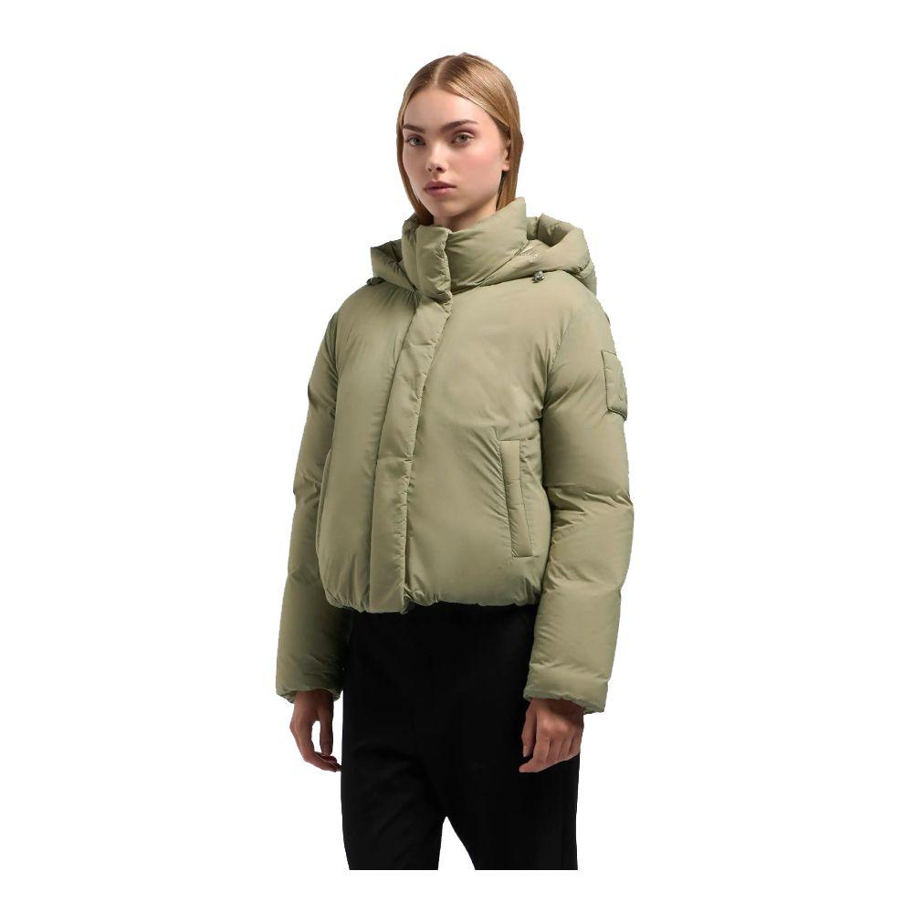 Moose Knuckles Green Nylon Down Jacket - Arichezz.store