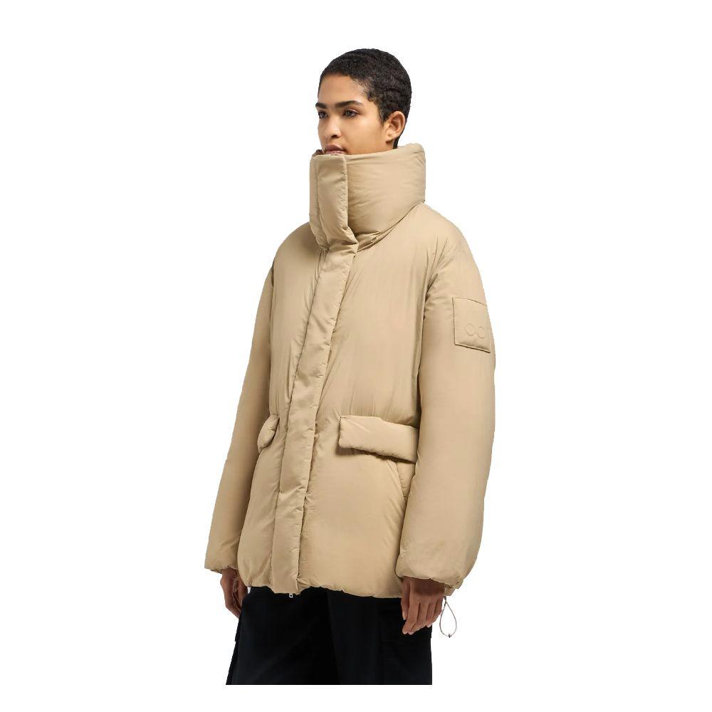 Moose Knuckles Beige Nylon Down Jacket - Arichezz.store