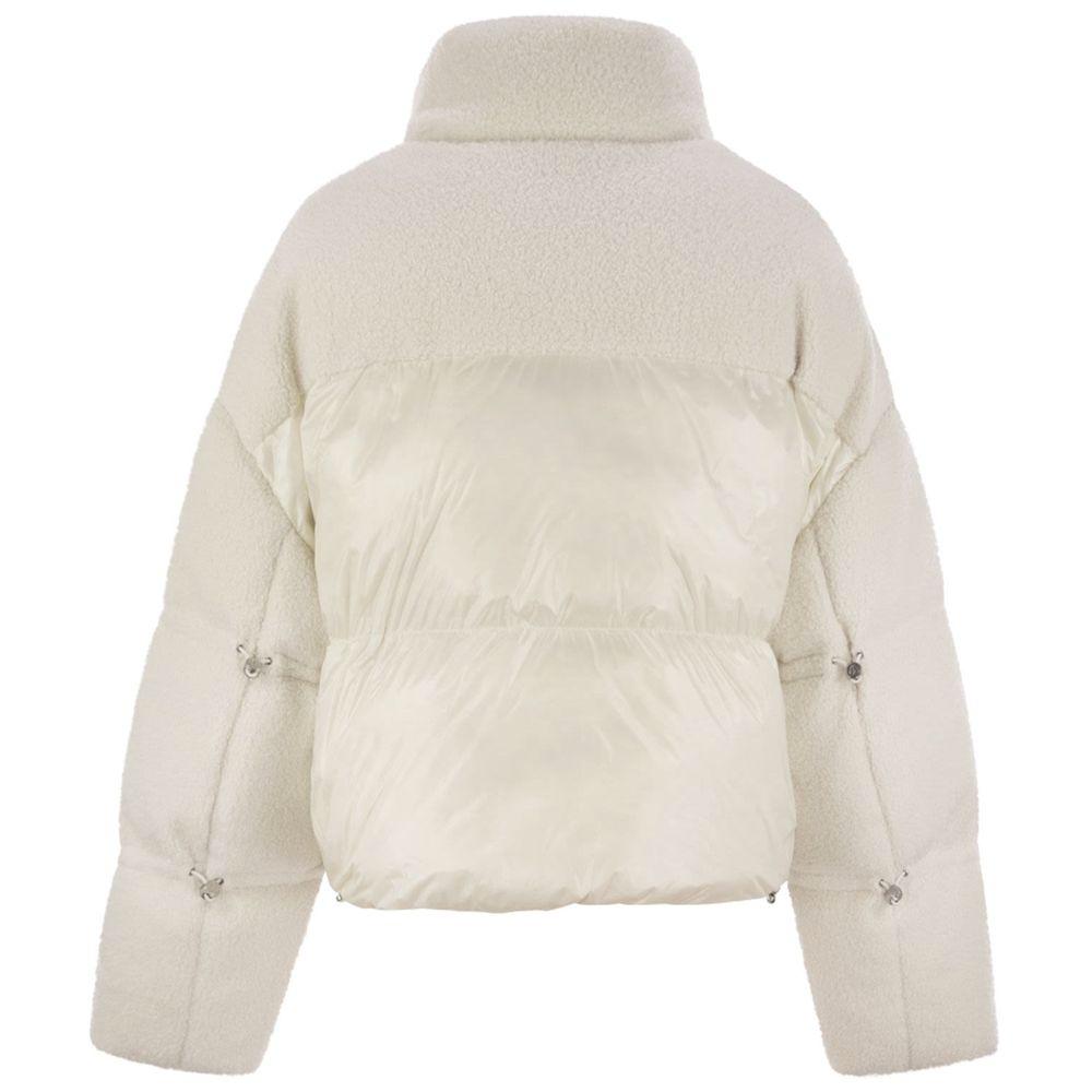 Moose Knuckles White Nylon Down Jacket - Arichezz.store