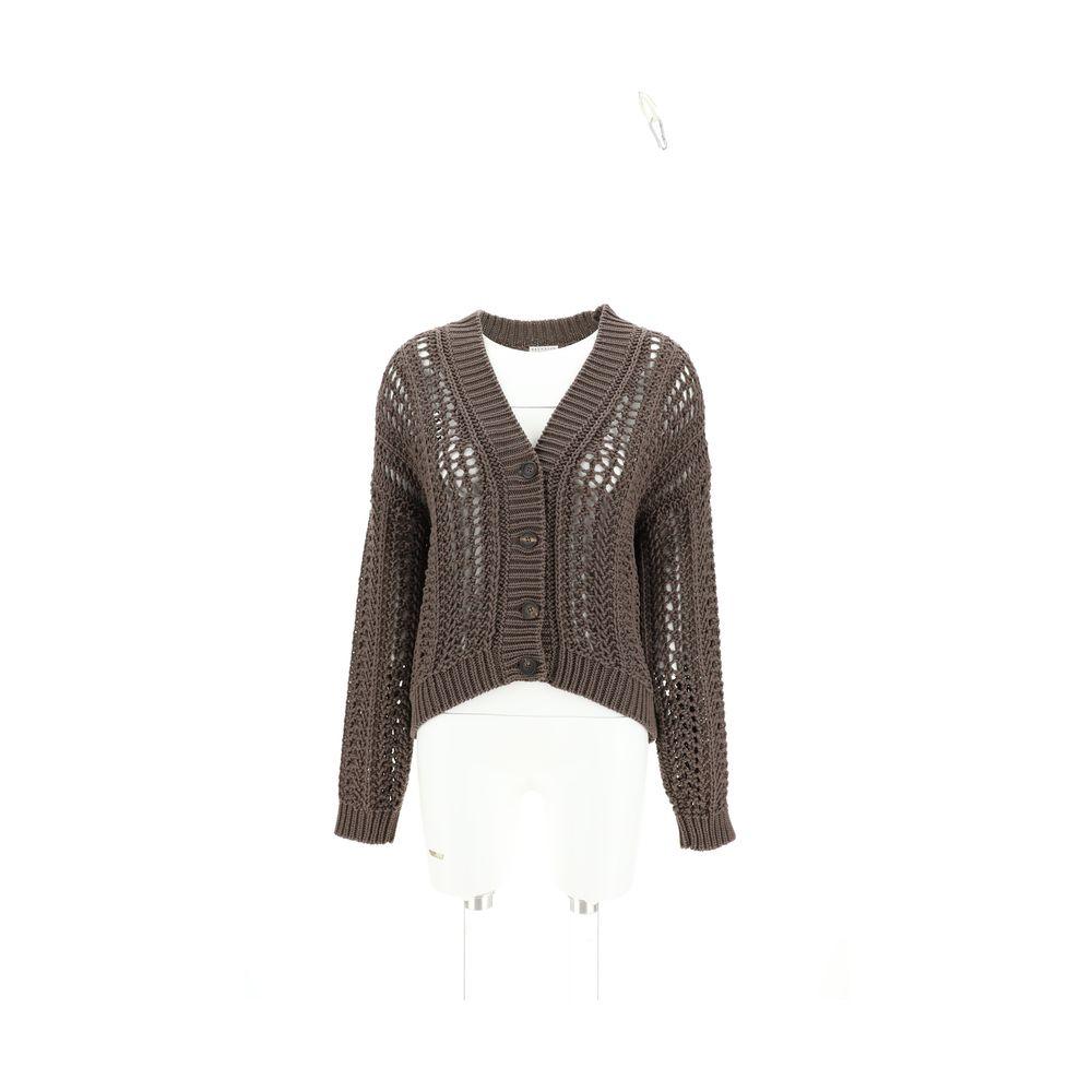 Brunello Cucinelli Cardigan in perforated knit - Arichezz.store