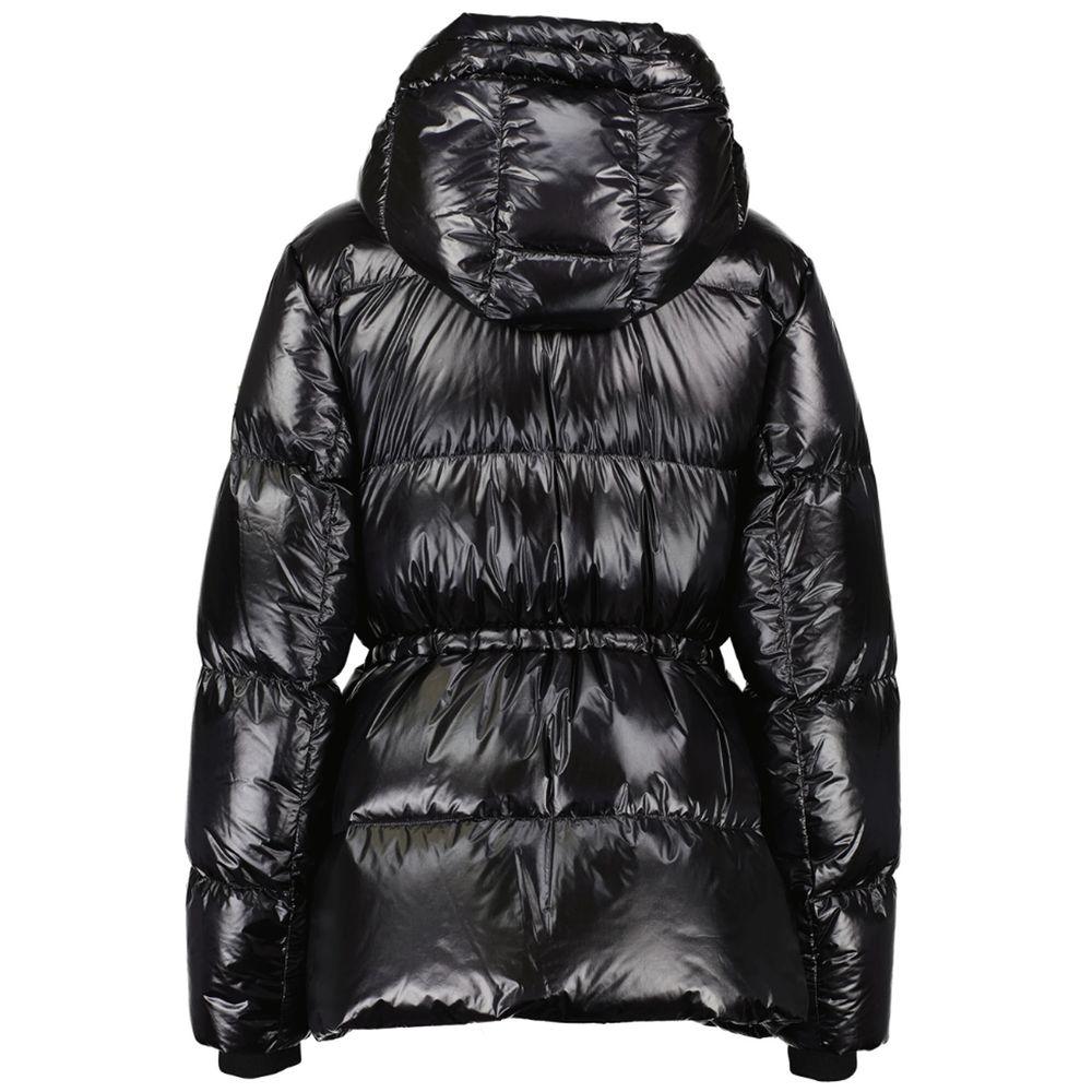 Moose Knuckles Black Nylon Down Jacket with Hood - Arichezz.store