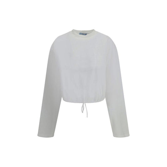 Prada Adjustable ribbon hem long-Sleeve Top - Arichezz.store