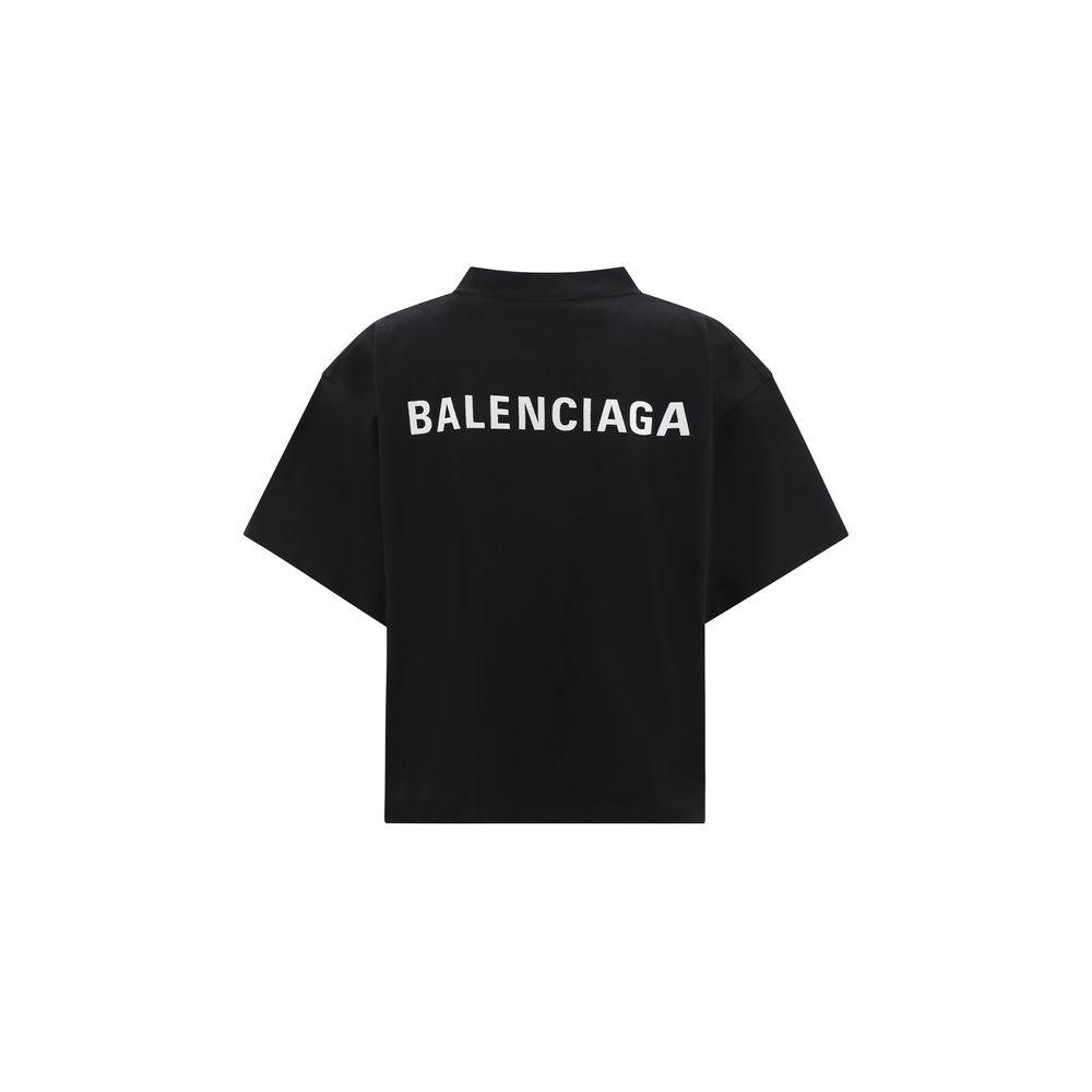 Balenciaga White logo T-shirt - Arichezz.store