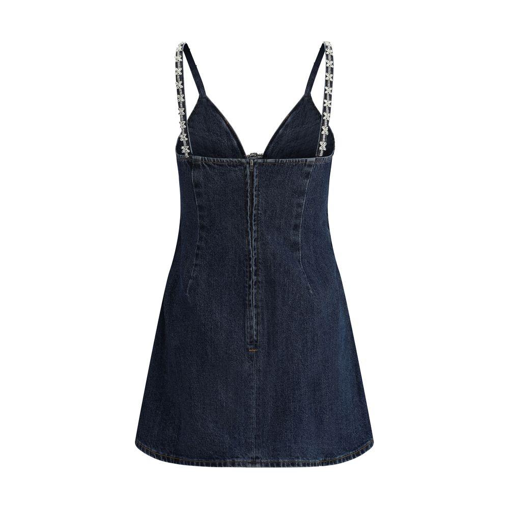 Self-Portrait Denim Mini Dress - Arichezz.store