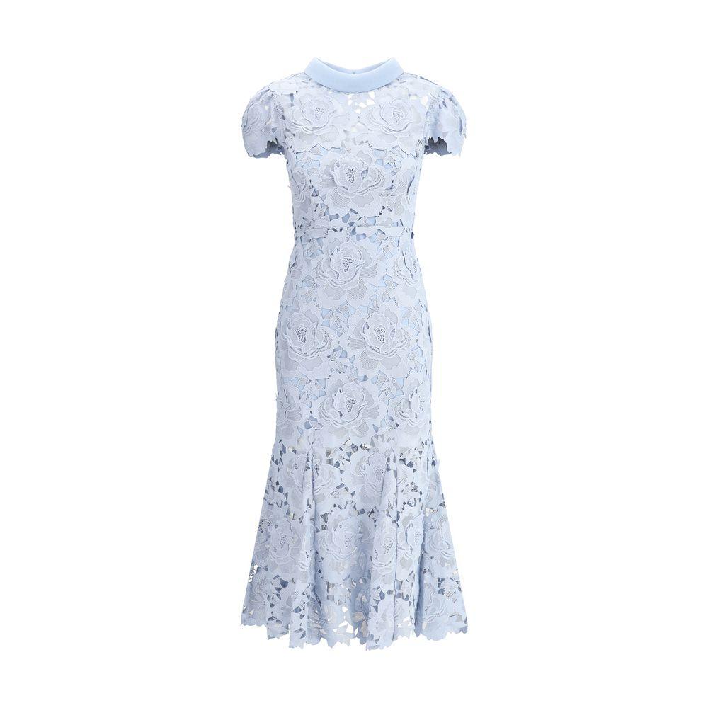 Self-Portrait floral lace Midi Dress - Arichezz.store