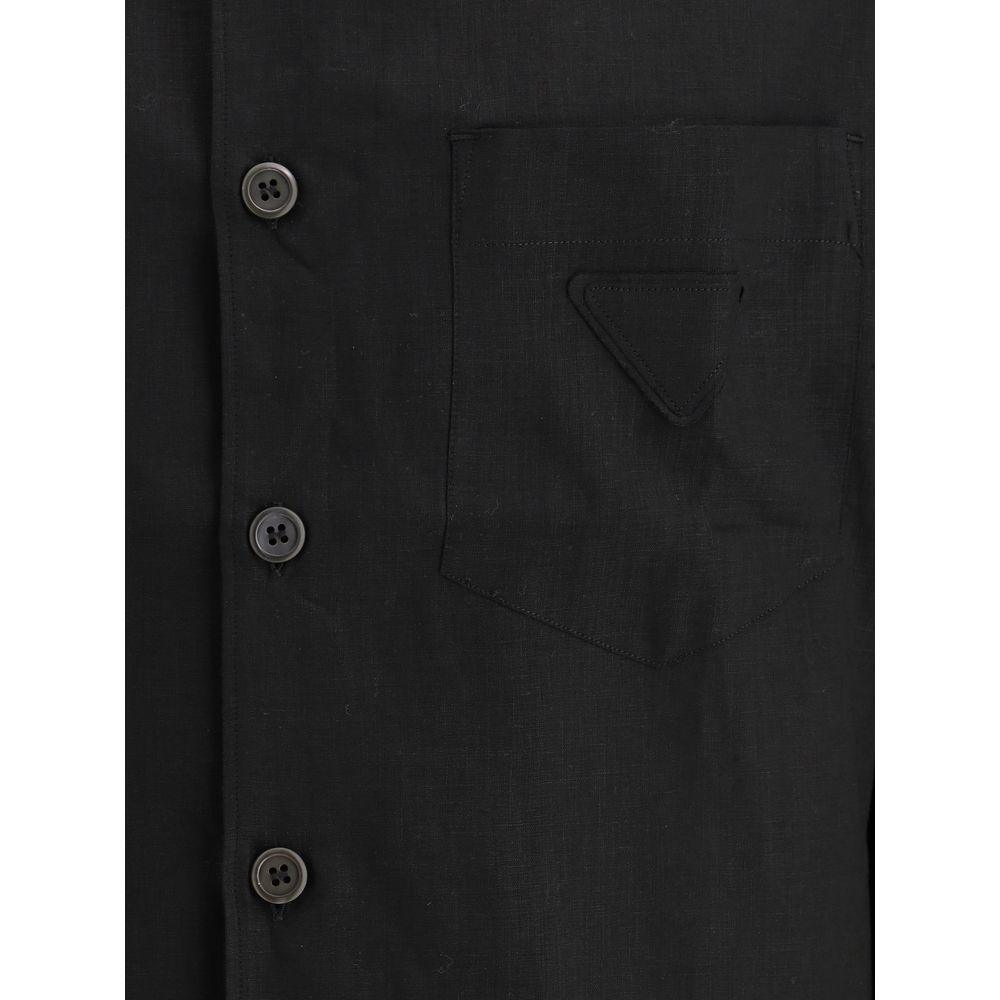 Prada Black linen Shirt - Arichezz.store