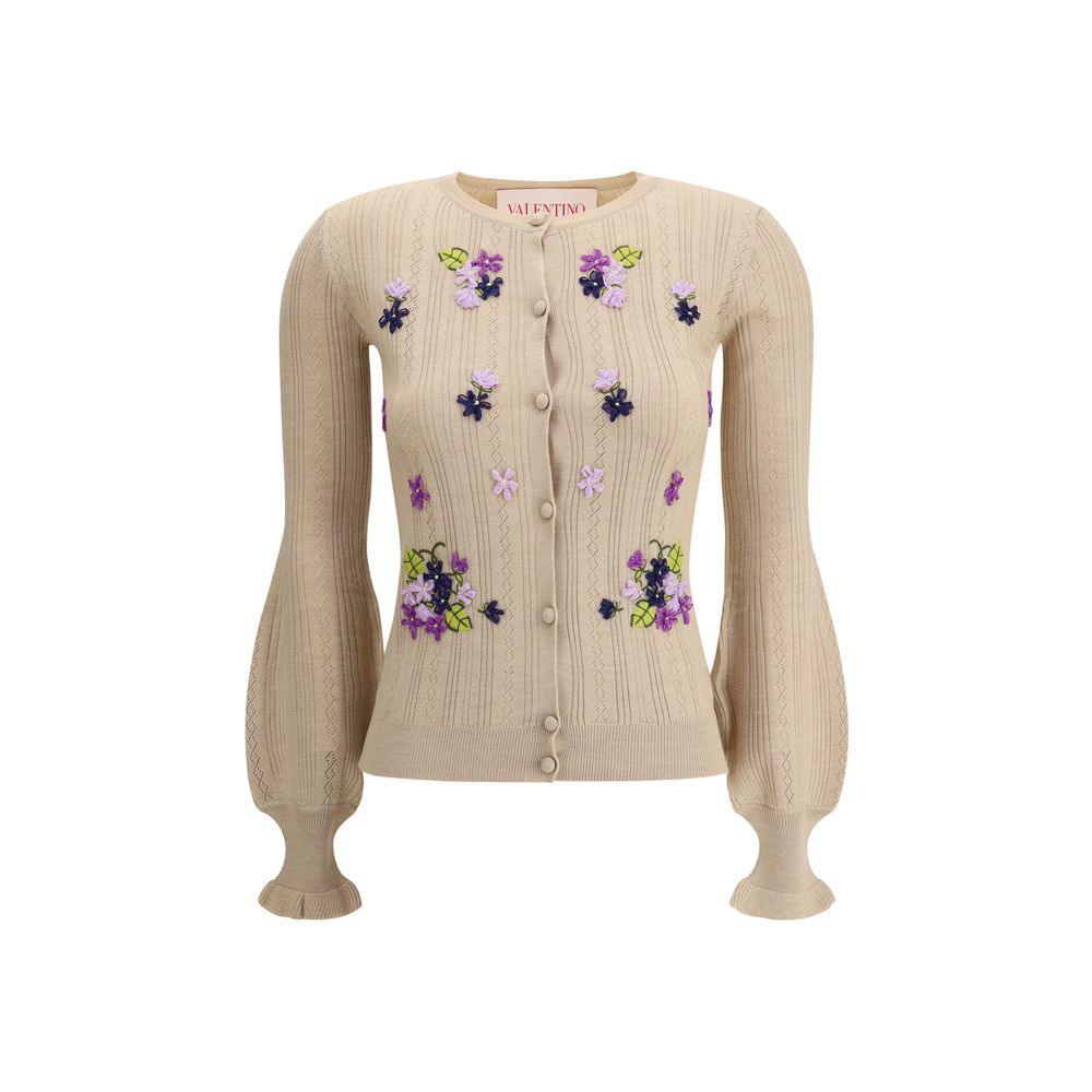 Valentino Pap Embroidered flower Cardigan - Arichezz.store