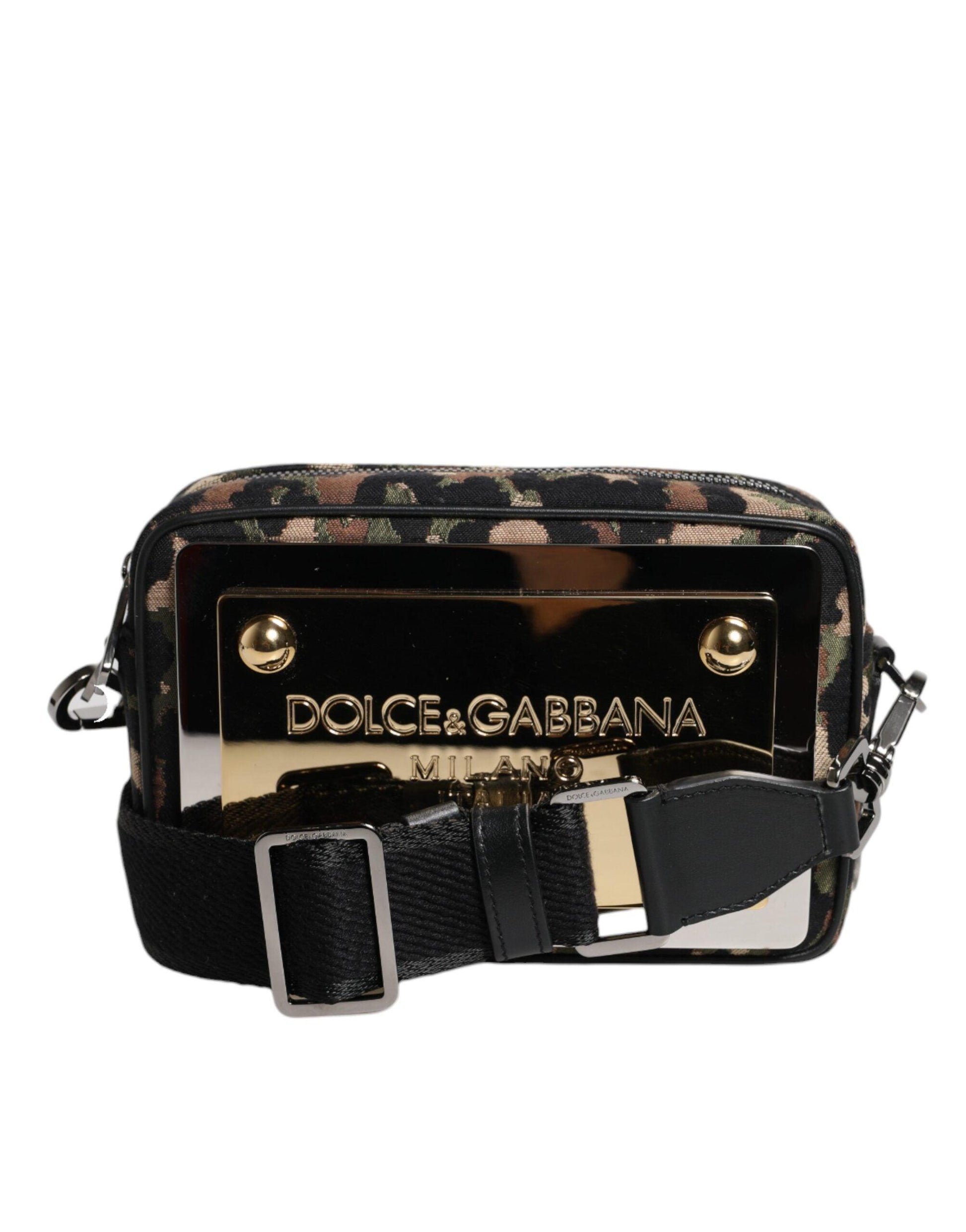 Dolce & Gabbana Multicolor Leopard Jacquard DG Logo Crossbody Bag - Arichezz.store