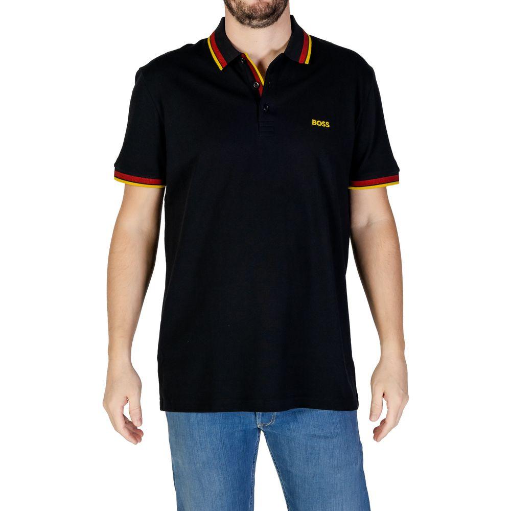 Hugo Boss Black Cotton Polo Shirt - Arichezz.store