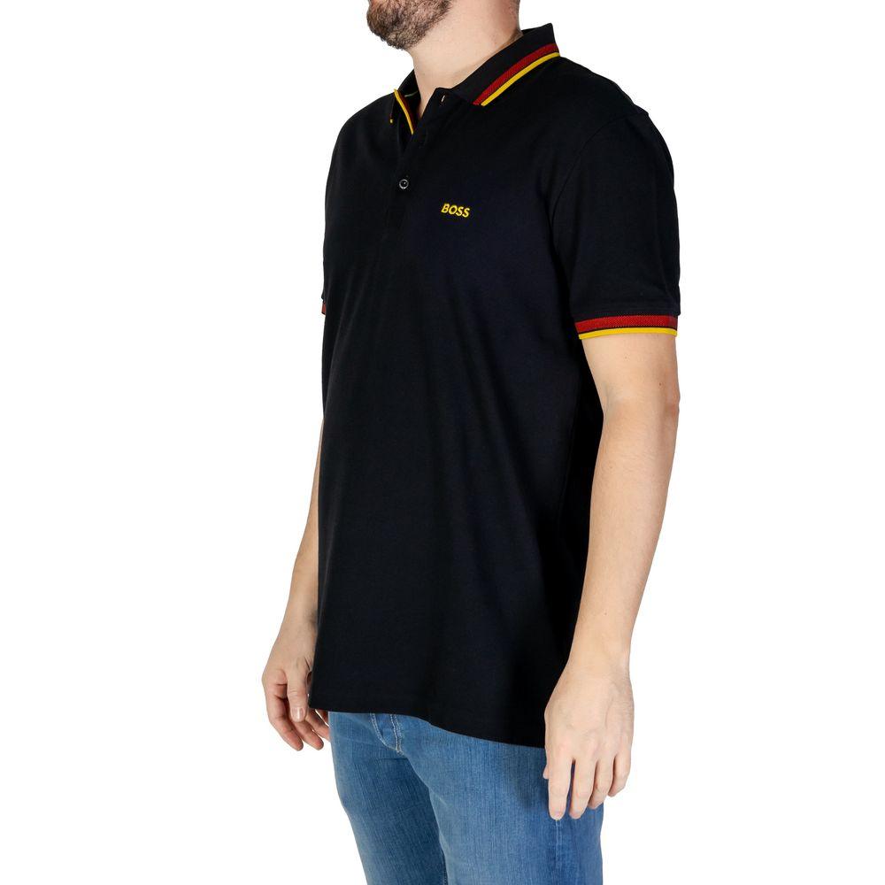 Hugo Boss Black Cotton Polo Shirt - Arichezz.store