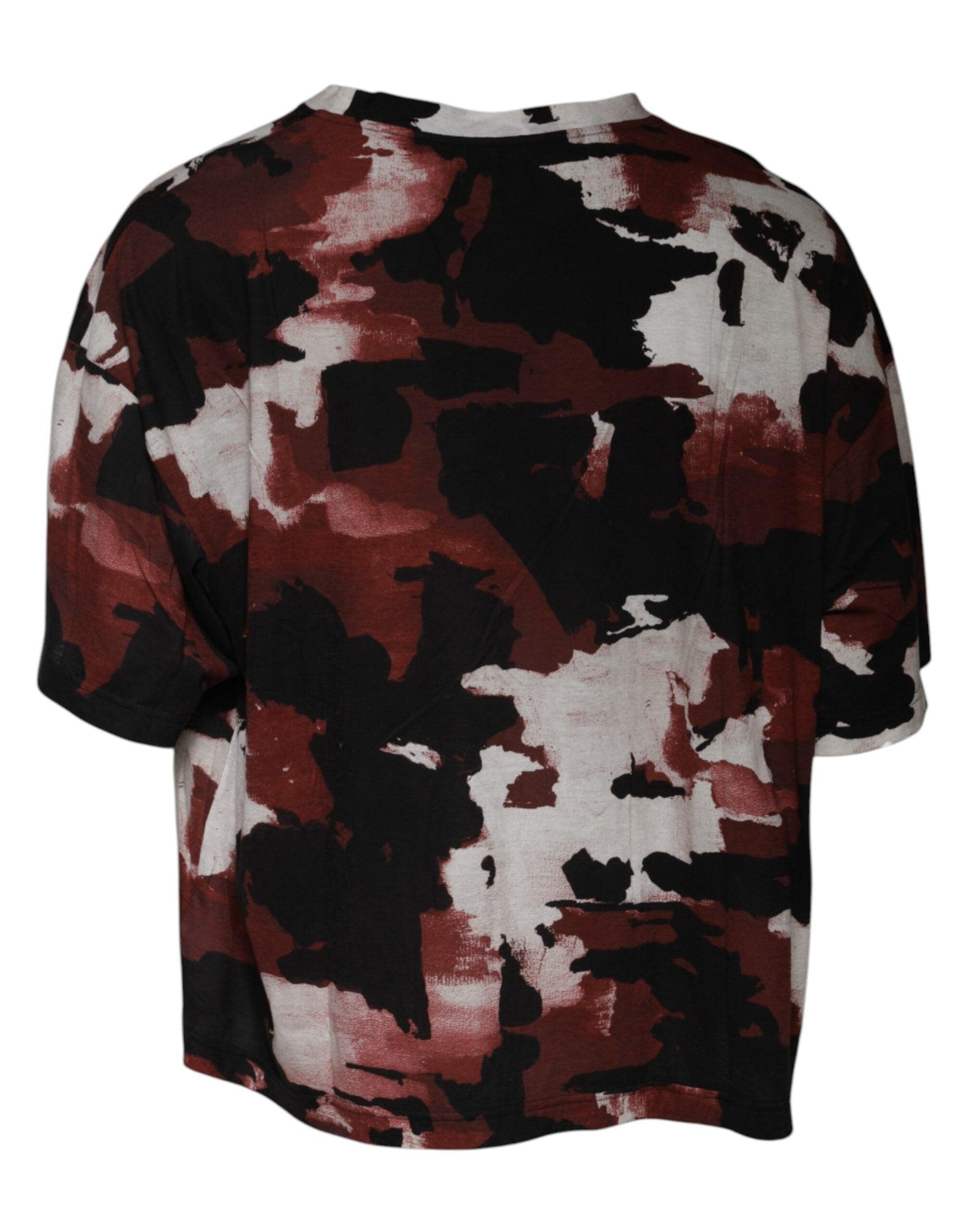 Dolce & Gabbana Multicolor Camouflage Crew Neck T-shirt - Arichezz.store