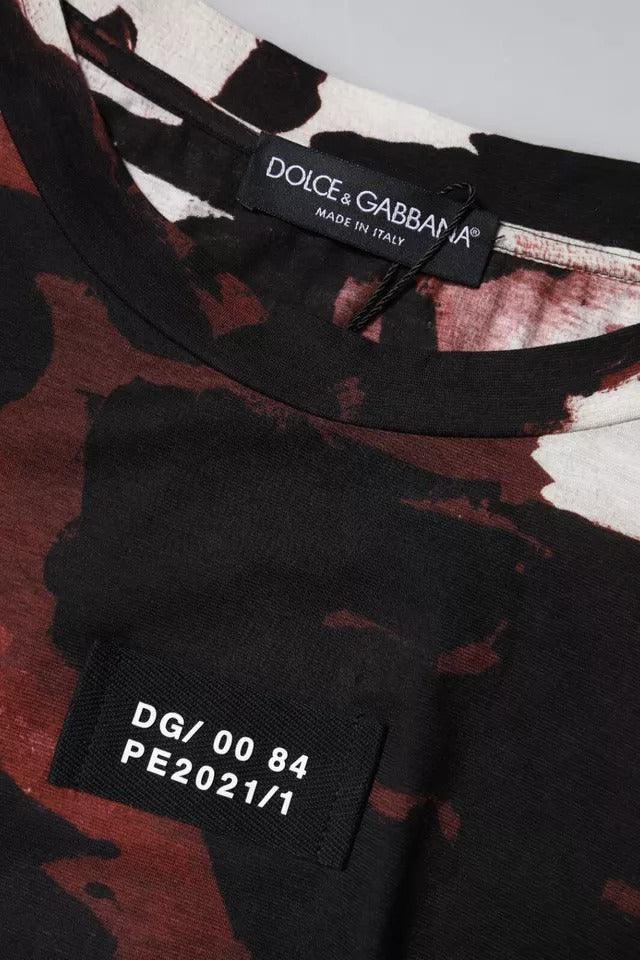 Dolce & Gabbana Multicolor Camouflage Crew Neck T-shirt - Arichezz.store