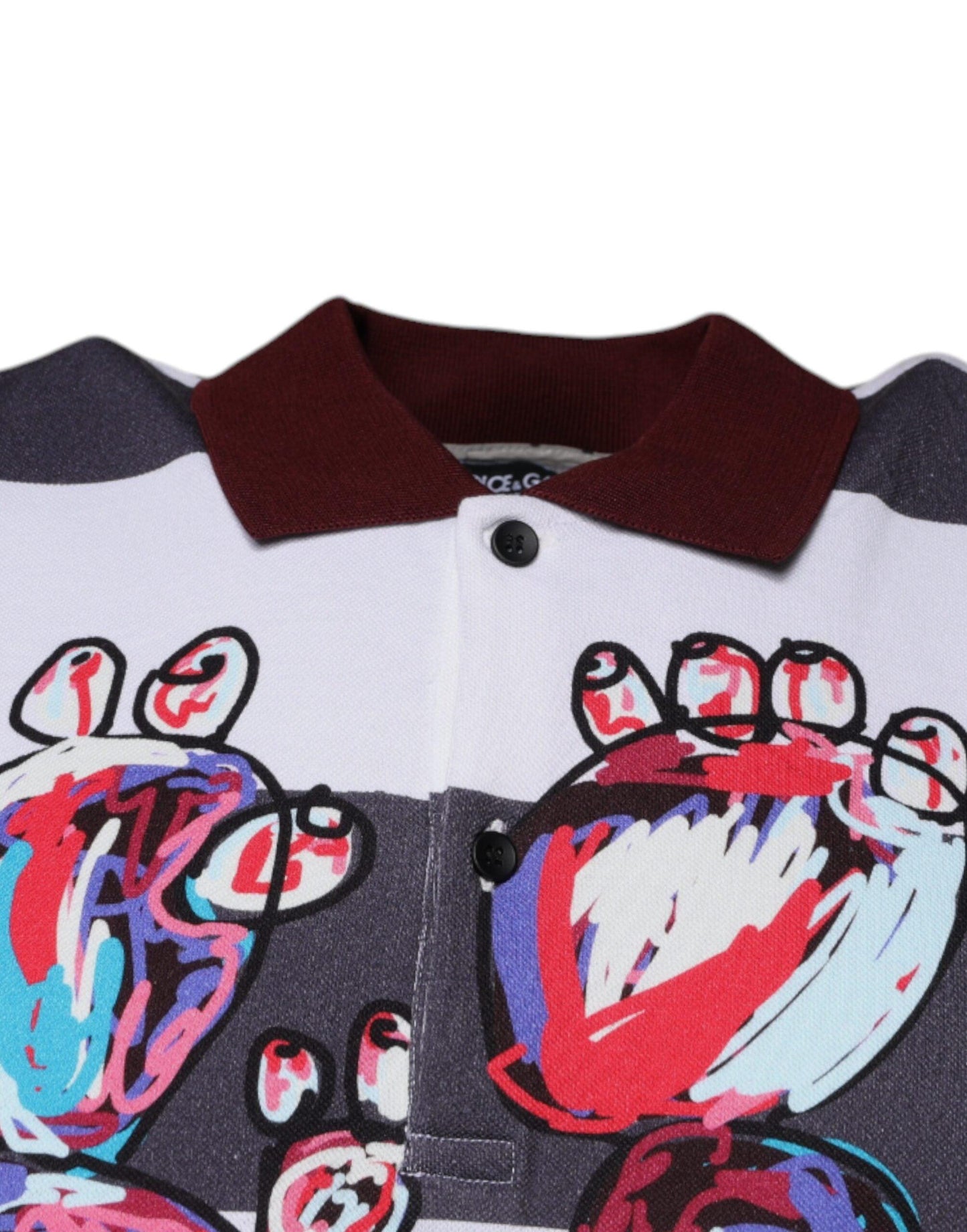 Dolce & Gabbana Multicolor Graphic Collared Polo T-shirt - Arichezz.store