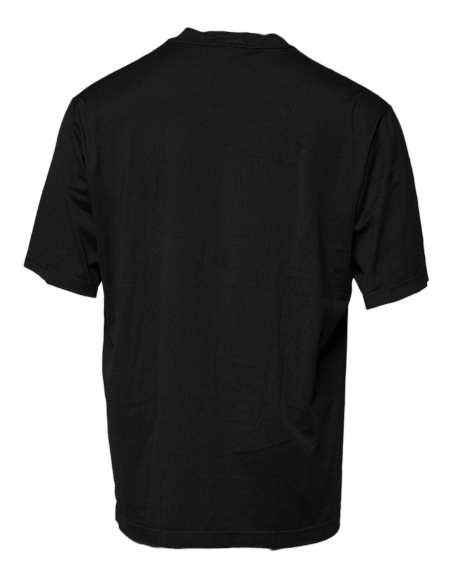 Dolce & Gabbana Black Logo Crew Neck Short Sleeves T-shirt - Arichezz.store