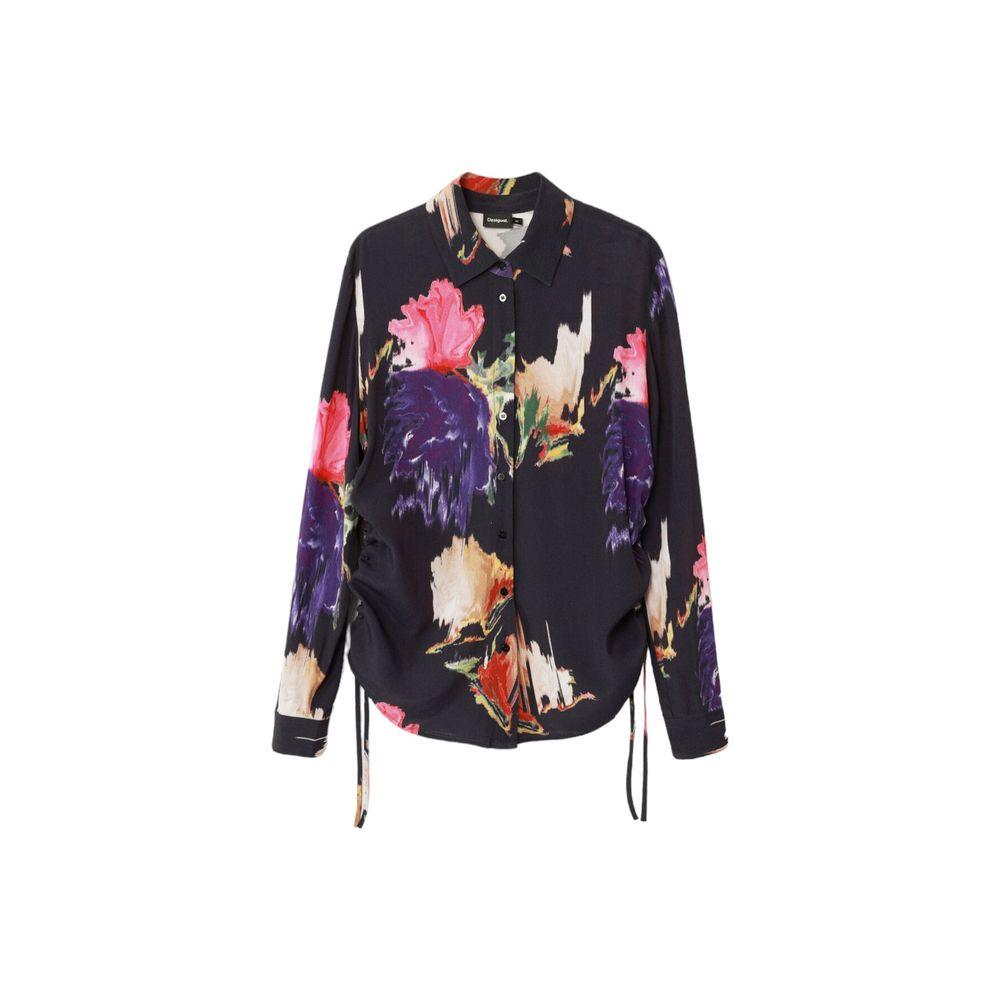 Desigual Black Viscose Sweater - Arichezz.store