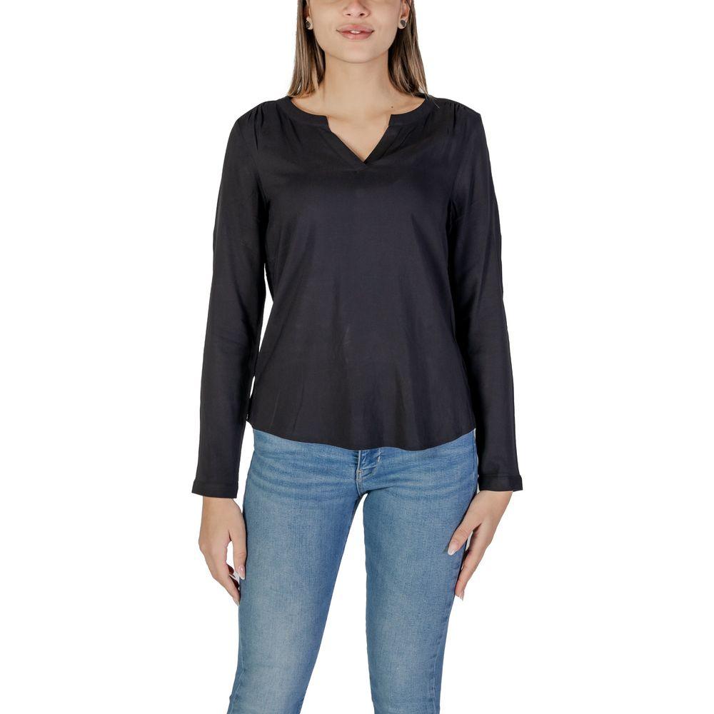 Street One Black Viscose Sweater - Arichezz.store