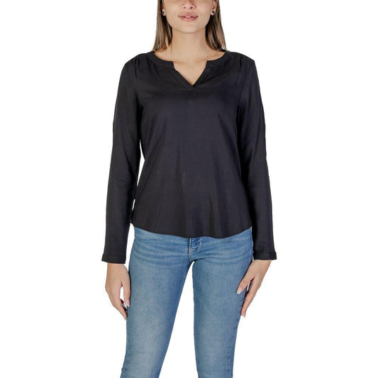 Street One Black Viscose Sweater - Arichezz.store