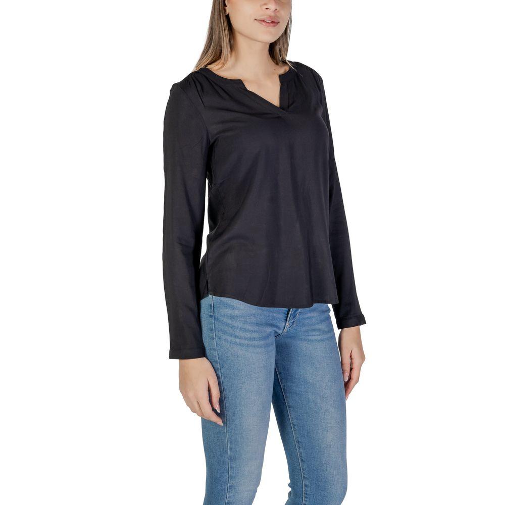 Street One Black Viscose Sweater - Arichezz.store