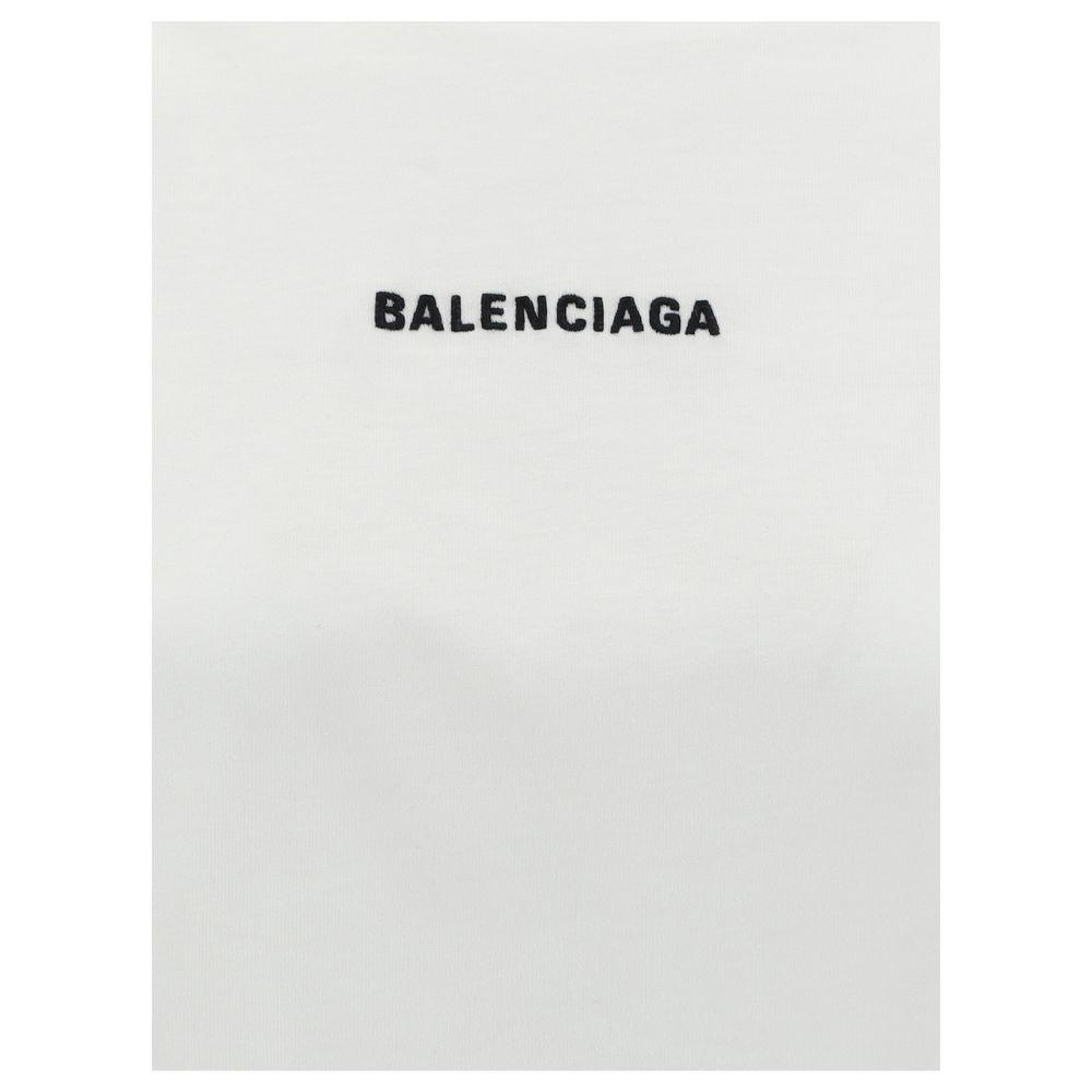 Balenciaga White logo T-shirt - Arichezz.store