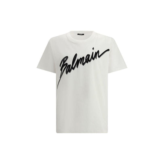 Balmain Letter Flock T-Shirt - Arichezz.store