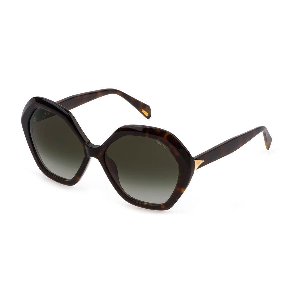 Police Brown Plastic Sunglasses - Arichezz.store