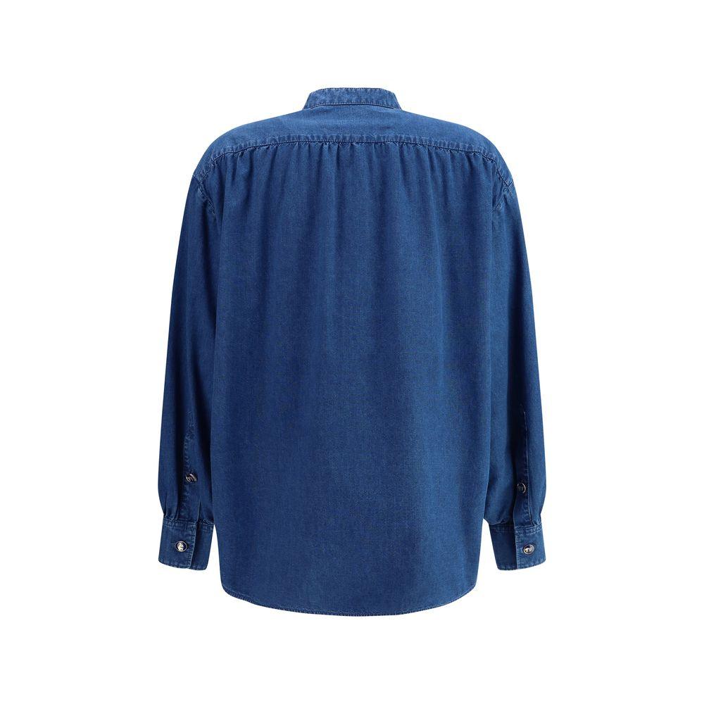 Valentino Pap Ruffle denim Shirts - Arichezz.store