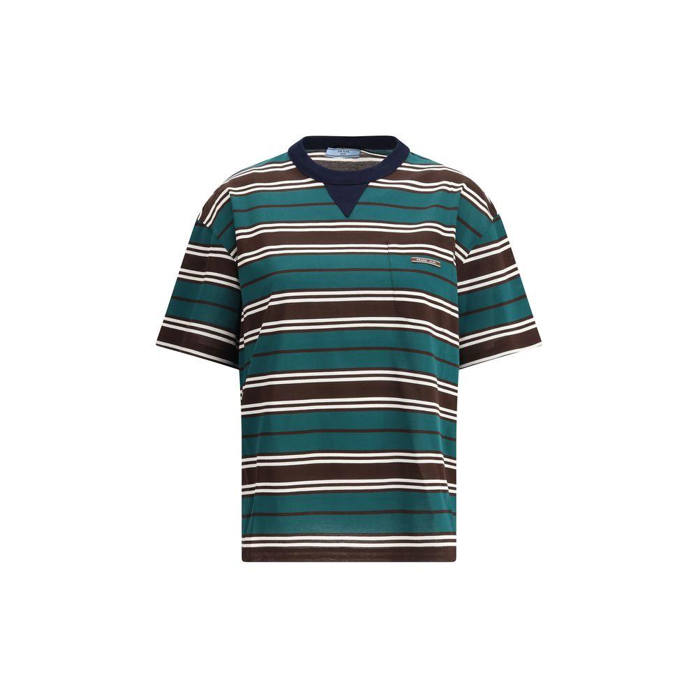 Prada Striped cotton T-shirt - Arichezz.store