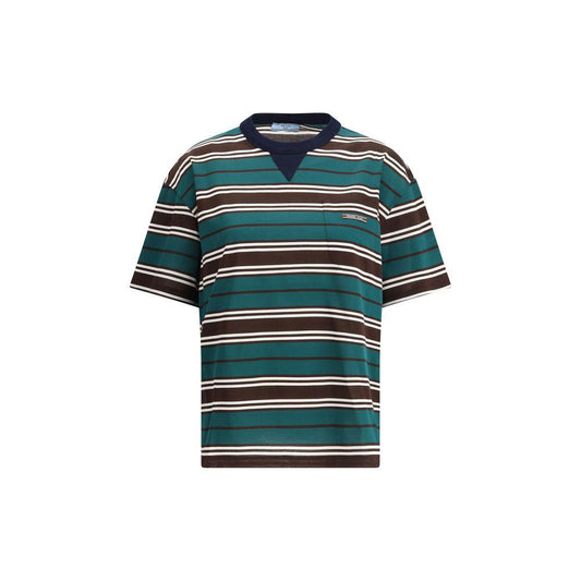 Prada Striped cotton T-shirt - Arichezz.store