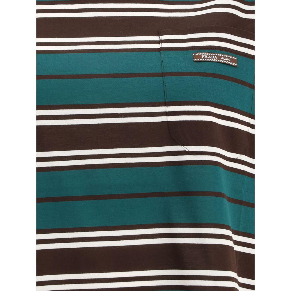 Prada Striped cotton T-shirt - Arichezz.store