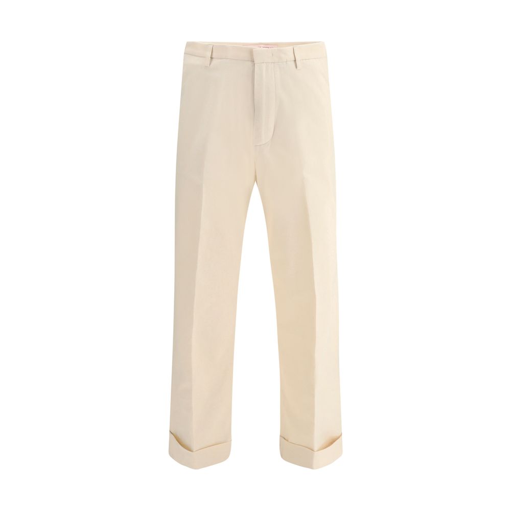 Valentino Pap Wide leg cotton Pants - Arichezz.store