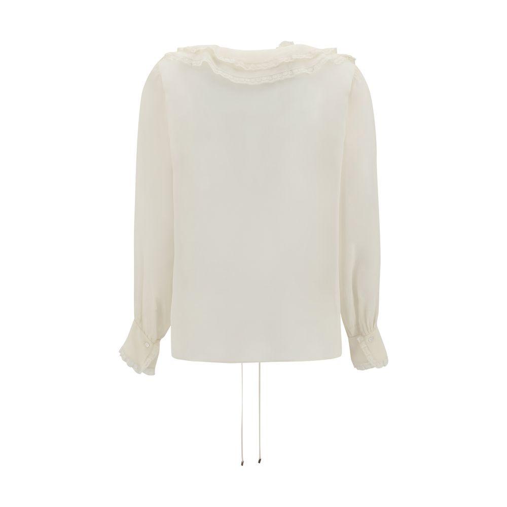 Chloé Silk Blouse with pleated details - Arichezz.store