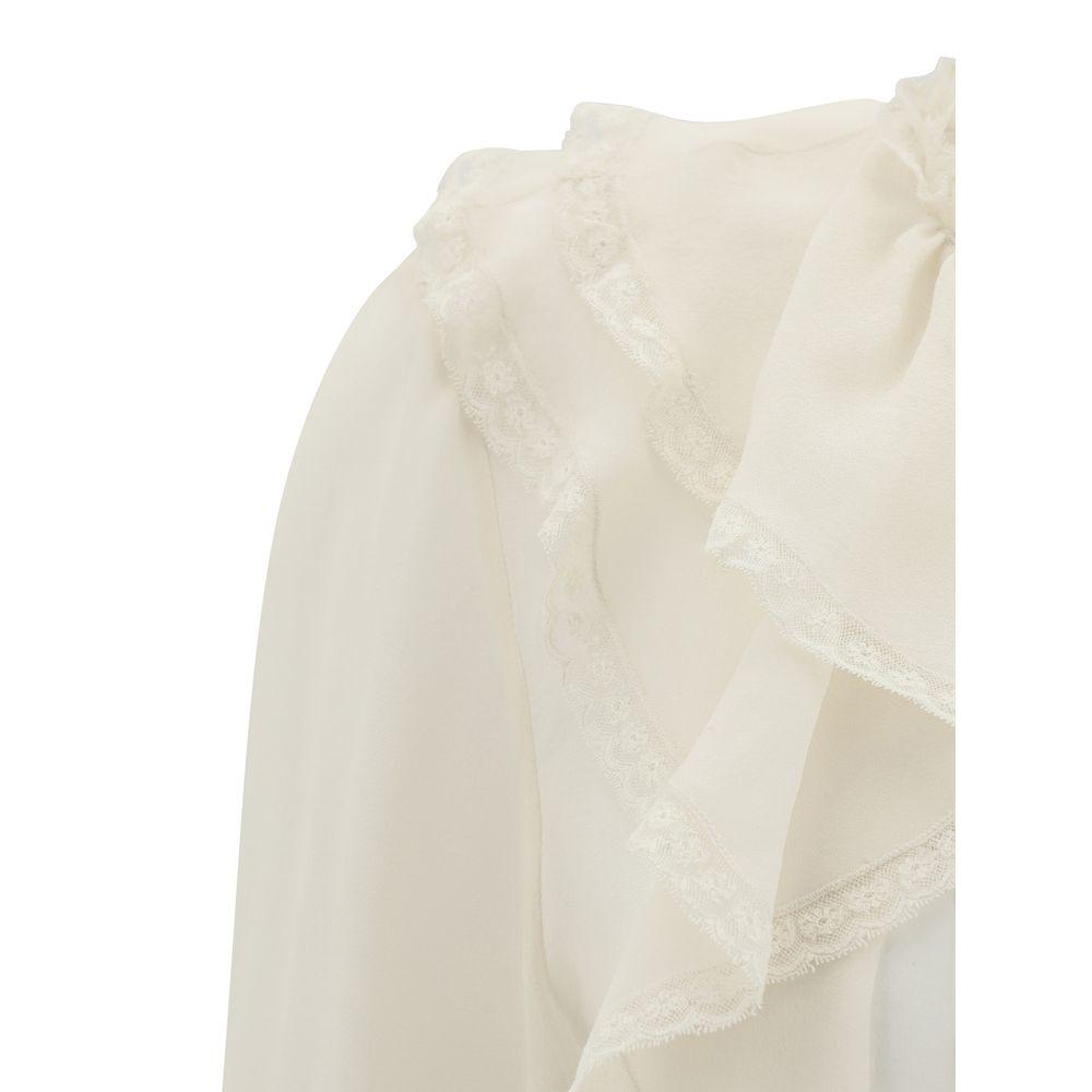 Chloé Silk Blouse with pleated details - Arichezz.store