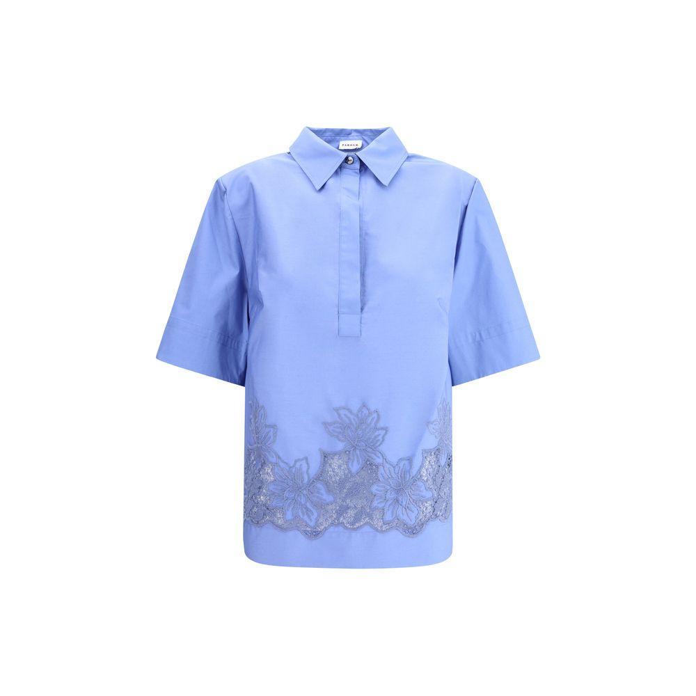 P.A.R.O.S.H. Short sleeves embroidered Shirt - Arichezz.store