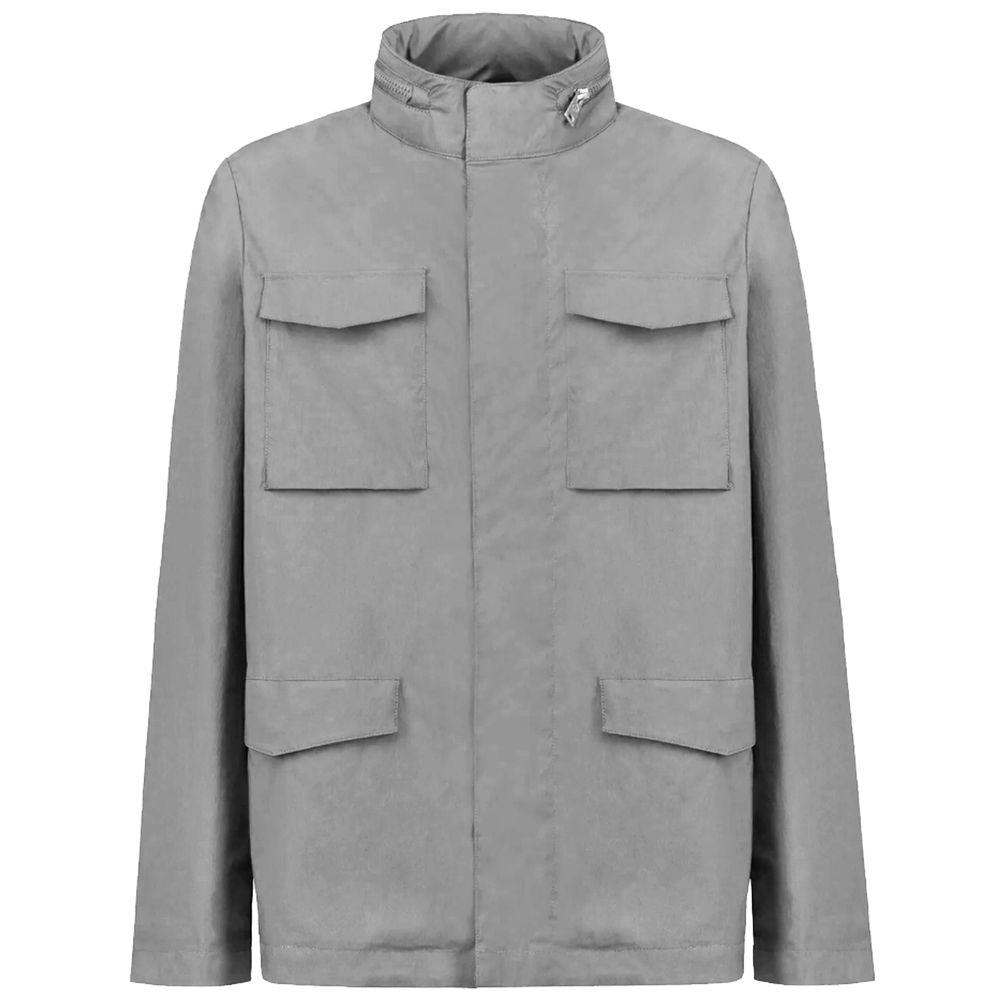 People Of Shibuya Gray Cotton Jacket - Arichezz.store