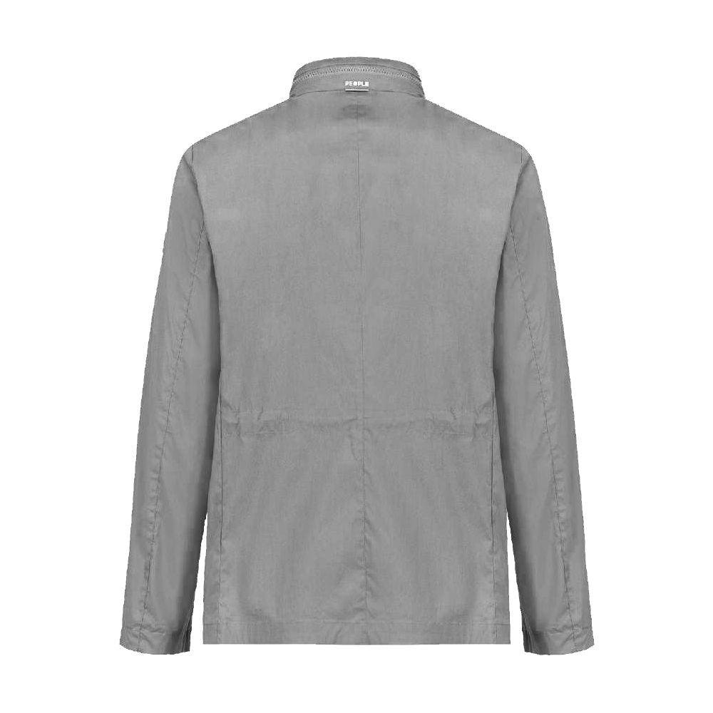 People Of Shibuya Gray Cotton Jacket - Arichezz.store