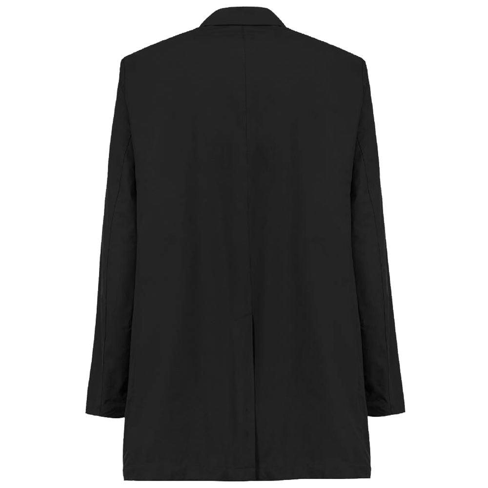 People Of Shibuya Black Polyester Men's Trench Coat - Arichezz.store