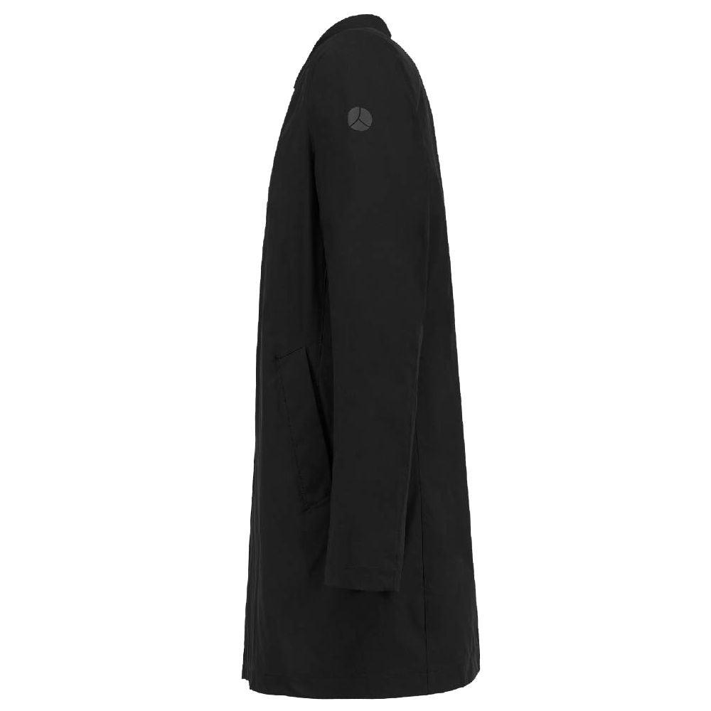 People Of Shibuya Black Polyester Men's Trench Coat - Arichezz.store