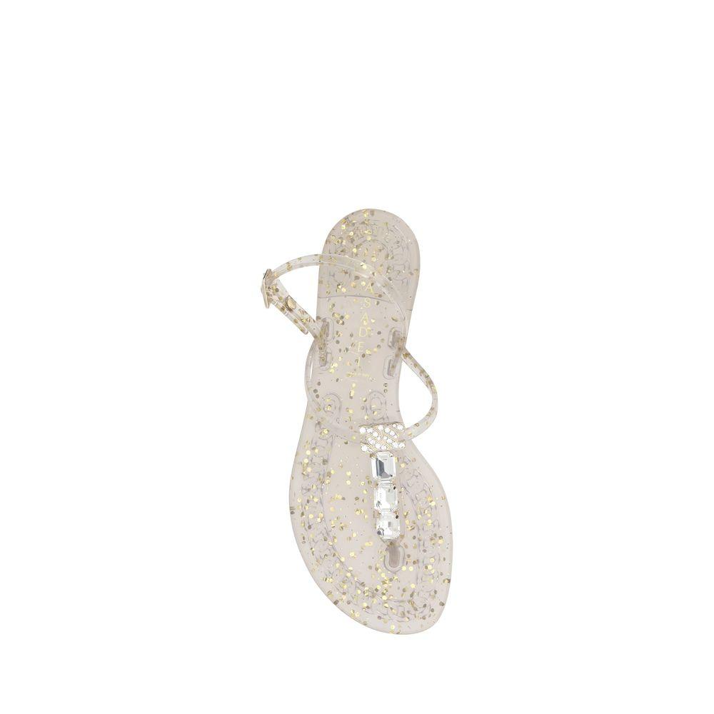 Casadei Swarovski Jelly Sandals - Arichezz.store