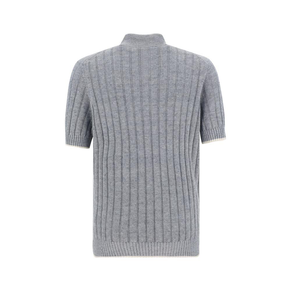 Brunello Cucinelli Ribbed Polo Shirt