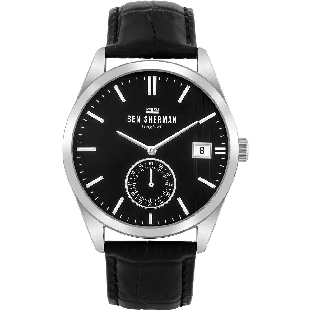 Ben Sherman Black Leather Watch