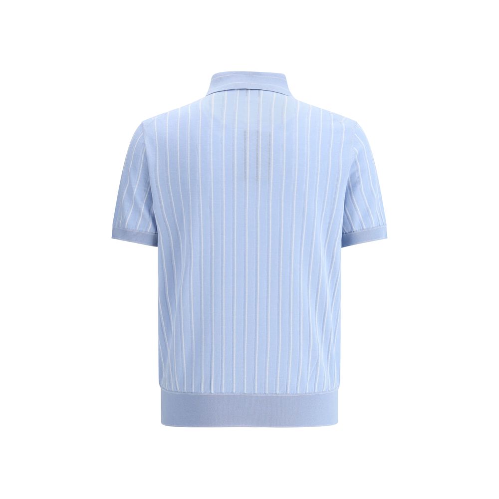 Brioni Striped Polo Sweater