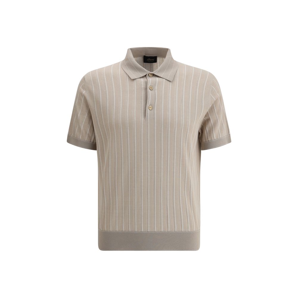 Brioni Striped Polo Sweater