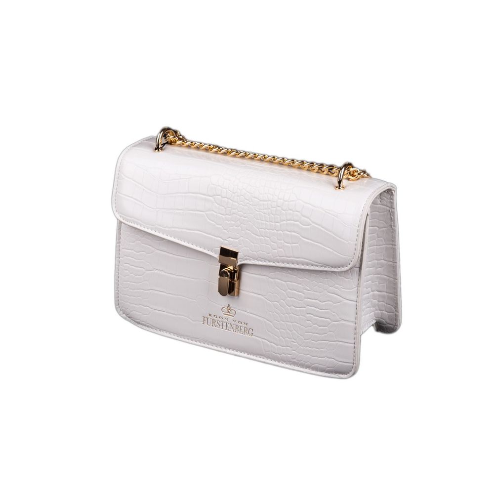 Egon Von Furstenberg White Crossbody Bag