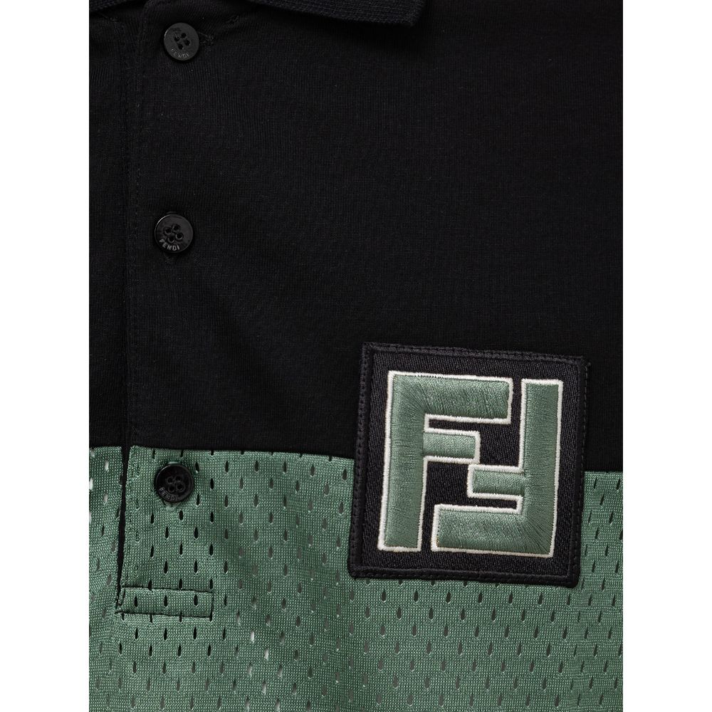 Fendi Multicolor Cotton Polo Shirt 67