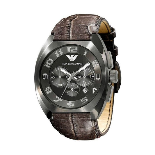 Armani Brown Cowhide Leather Watch - Arichezz.store