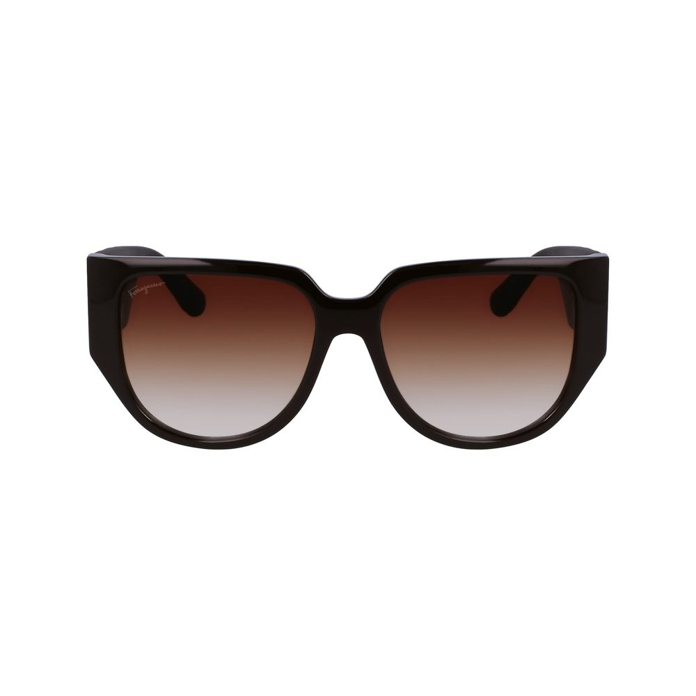 Ferragamo Brown Bio Injected Sunglasses