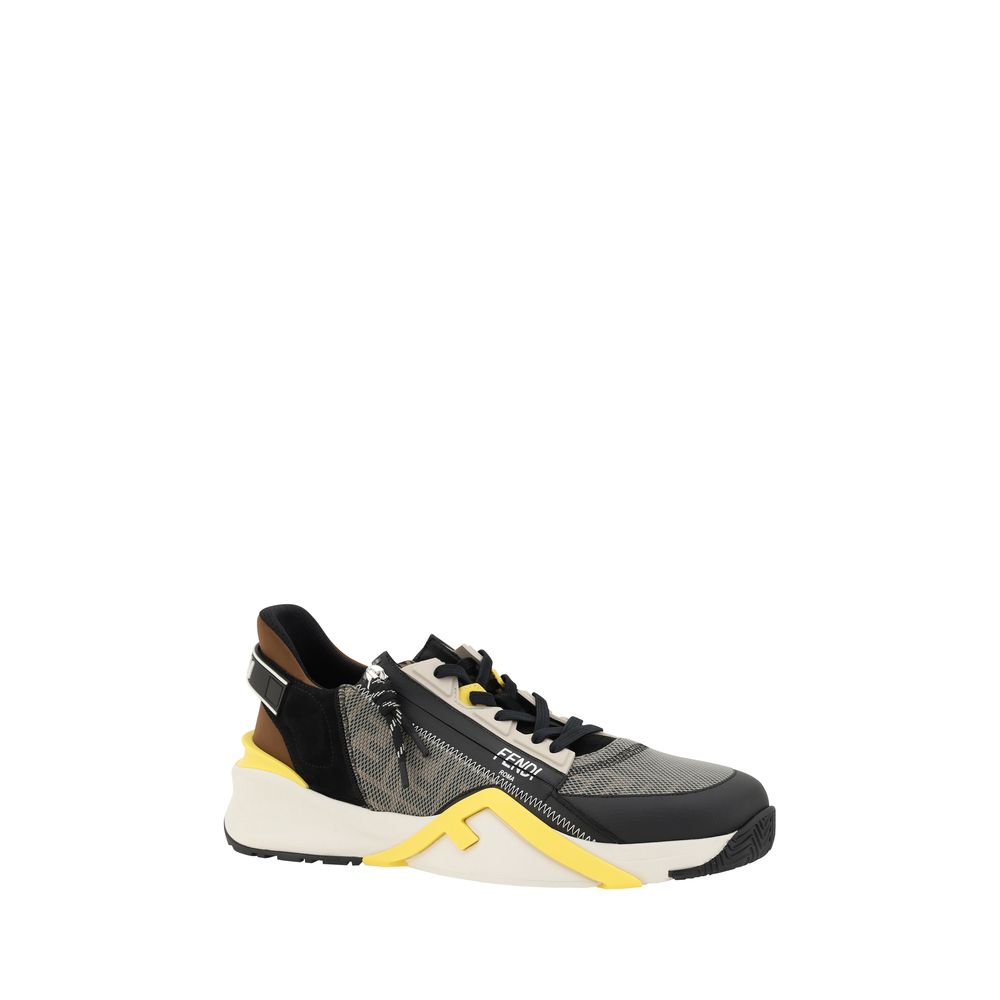 Fendi Flow Leather Sneakers