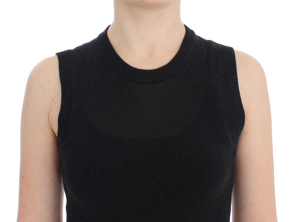 Dolce & Gabbana Elegant Black Sleeveless Pullover Vest - Arichezz.store